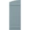 Ekena Millwork Americraft 6-Board (2 Batten) Wood Joined Board-n-Batten Shutters w/Ellipt Top, ARW101BE621X77SBH, PR ARW101BE621X77SBH - alternate 4